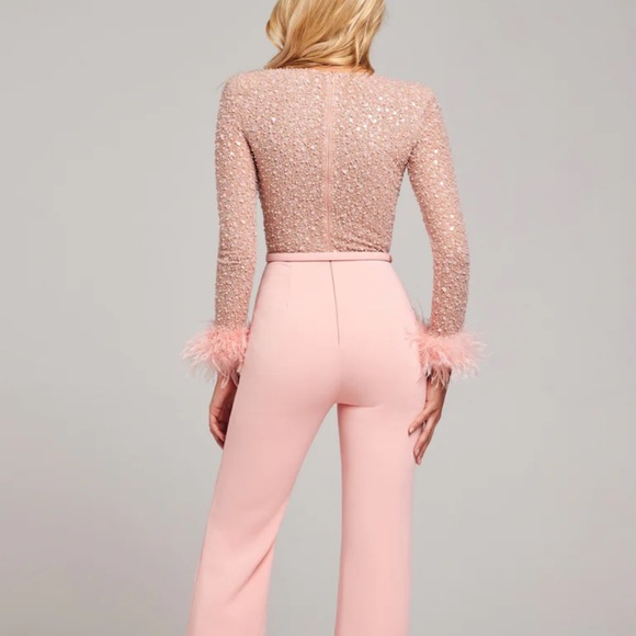 Brand New Nadine Merabi AMELIA PINK JUMPSUIT. Size Small. - Picture 2 of 5